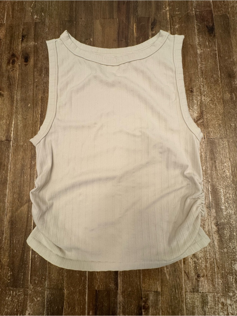 Walflower Brand Ribbed Tank Top in Beige - Classic Sleeveless Layer